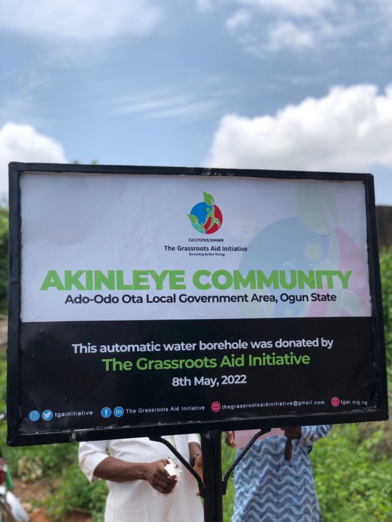 Water Project For Akinleye Village, Pioneered by Waheedat Owodeyi