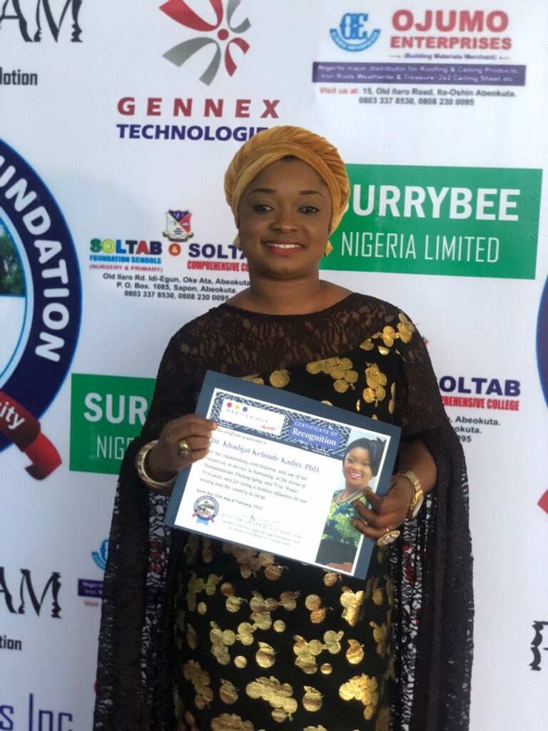 Egba Heritage Foundation Meritorious Award